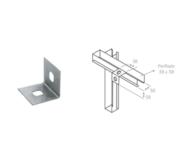 Cantoneira "L" 2 furos